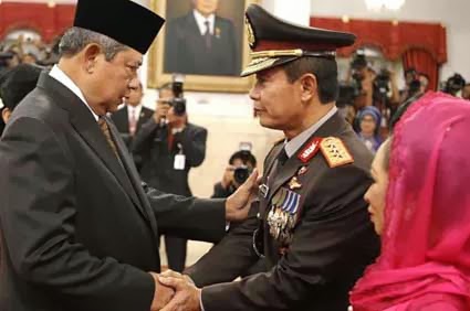 Pelantikan Kapolri Baru Komjen Pol Sutarman di Istana Negara