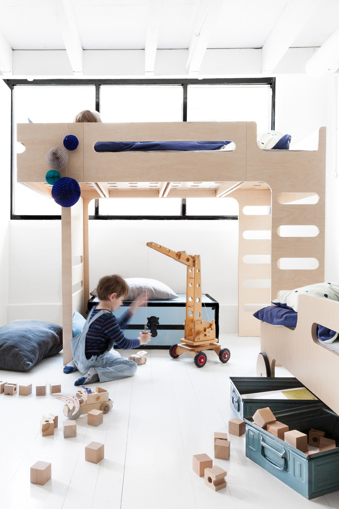 set of furniture for two kids sharing single room from  Rafa-kids