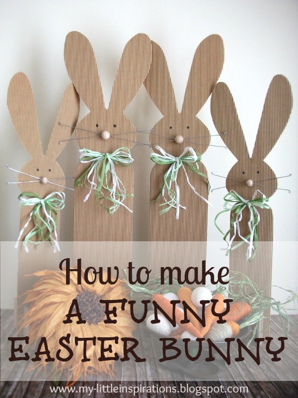 My Little Inspirations How to make a funny Easter Bunny