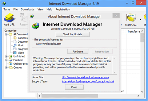 IDM 6.19 BUILD 6 + Patch Serial Number 