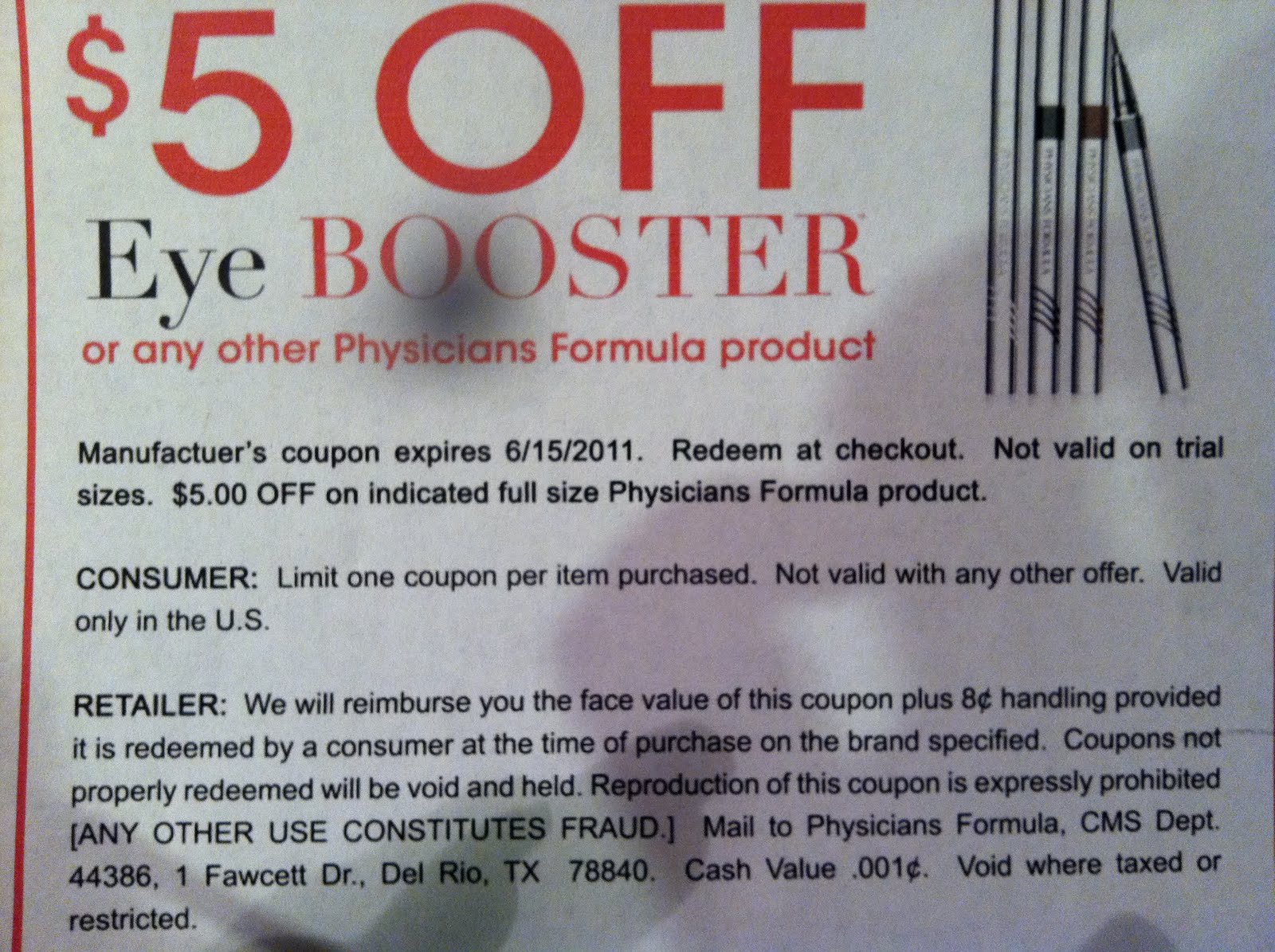 makeup and love yourself physicians formula 5 dollar off coupon their