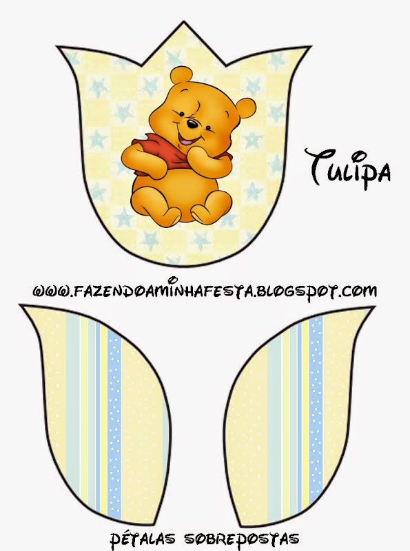 Winnie the Pooh Baby: Free Printable Invitations.