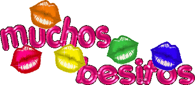 Resultado de imagen de gif animado muchos besos