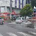 Alagamento parcialmente transitável na Alexandrino de Alencar x av. Fonseca e Silva