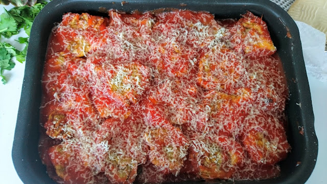 prima della cottura in forno