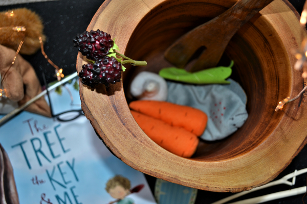 bouncing blackberries in the couldron for personalised story book the tree the key and me