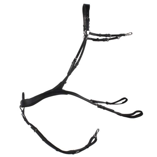 Gray Flannel Horses Black Breastplates & Small Saddlepads