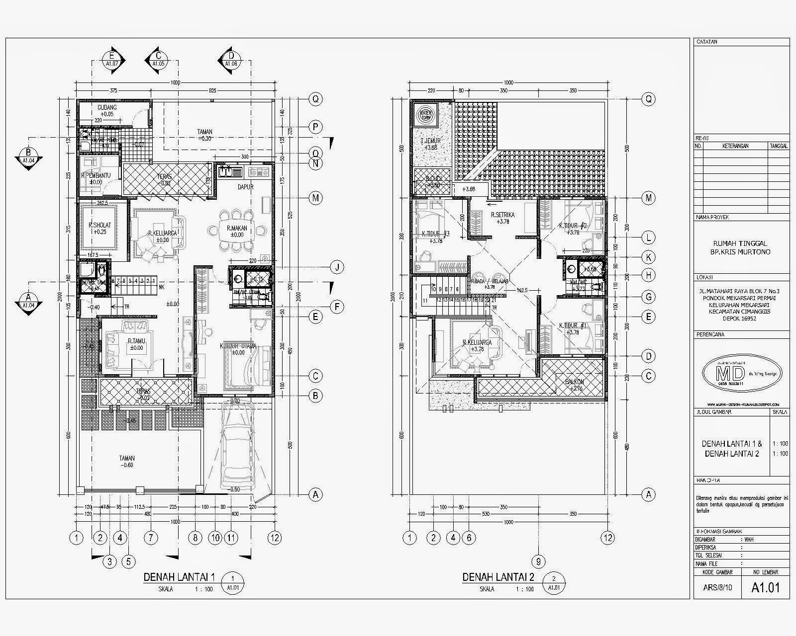 Denah Rumah Minimalis 1 Lantai Ukuran 10x12 Desain Rumah Minimalis