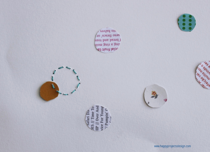 collage con papeles de scrapbook