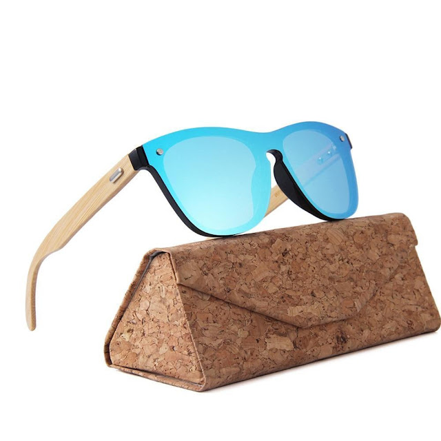 Wooden UV400 Mirror Tint Bamboo Sunglasses