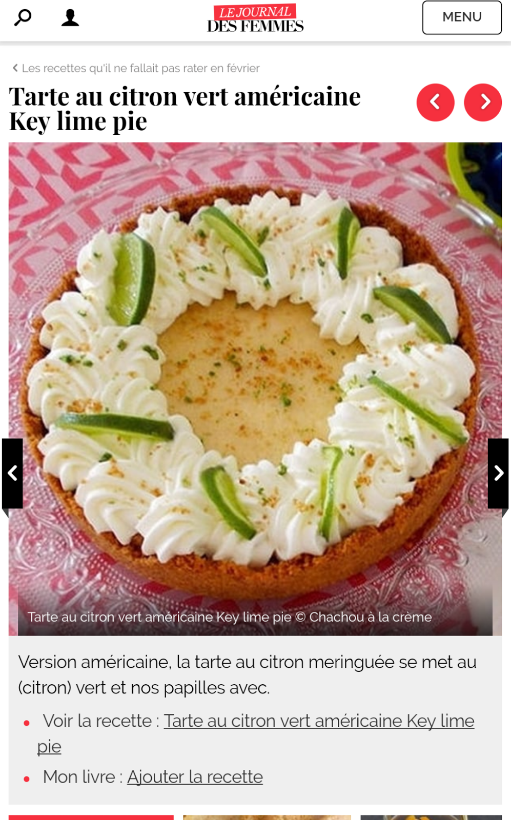 Chachou A La Creme Le Journal Des Femmes Recettes A Ne Pas