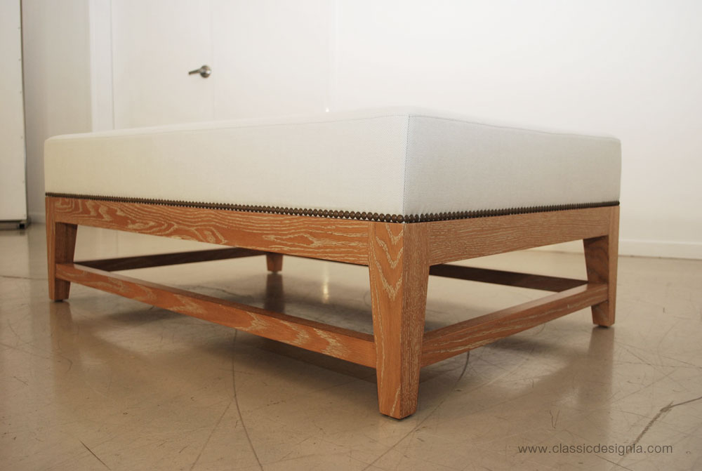 classic design Custom Upholstered Ottoman