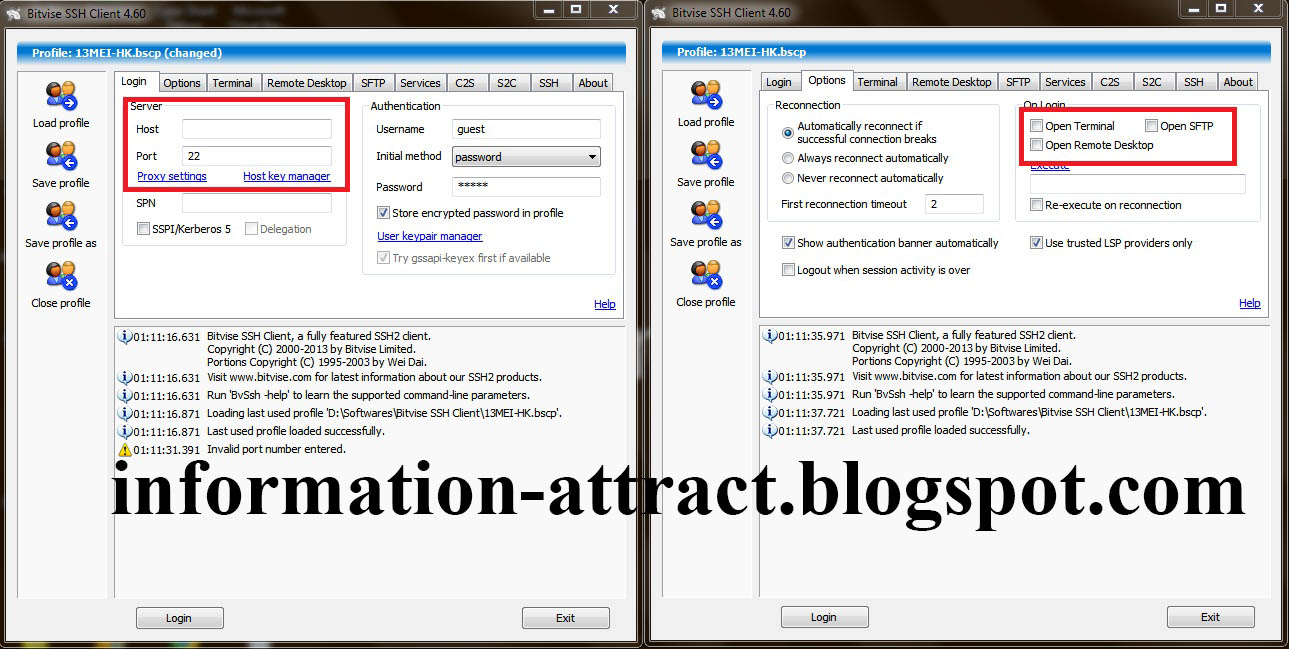 cara mengisi bitvise ssh client cara mengisi bitvise ssh client