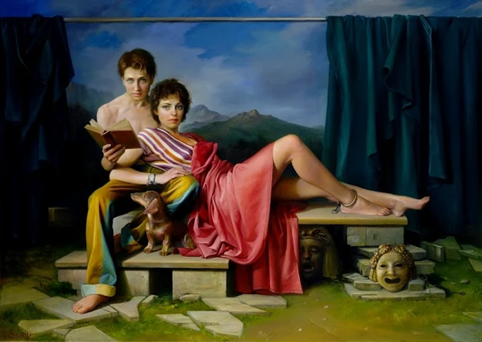 Magic Realism | Claudio Sacchi 1953 | Italian Portrait painter Magic Realism | Claudio Sacchi 1953 | Italian Portrait painter