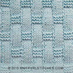 "Textured Tiles" is a free stitch pattern worked in the round, which not only looks great but is also easy to knit.