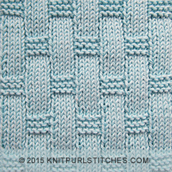 Textured Tiles - Pattern 2 - knitting in the round