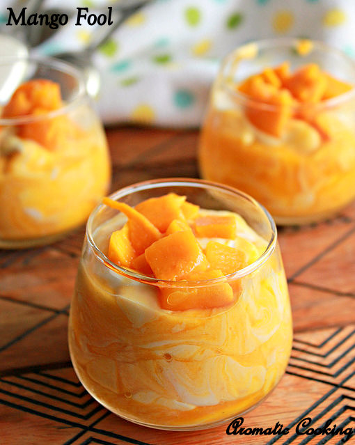 Aromatic Cooking Mango Fool, Mango With Whipped Cream