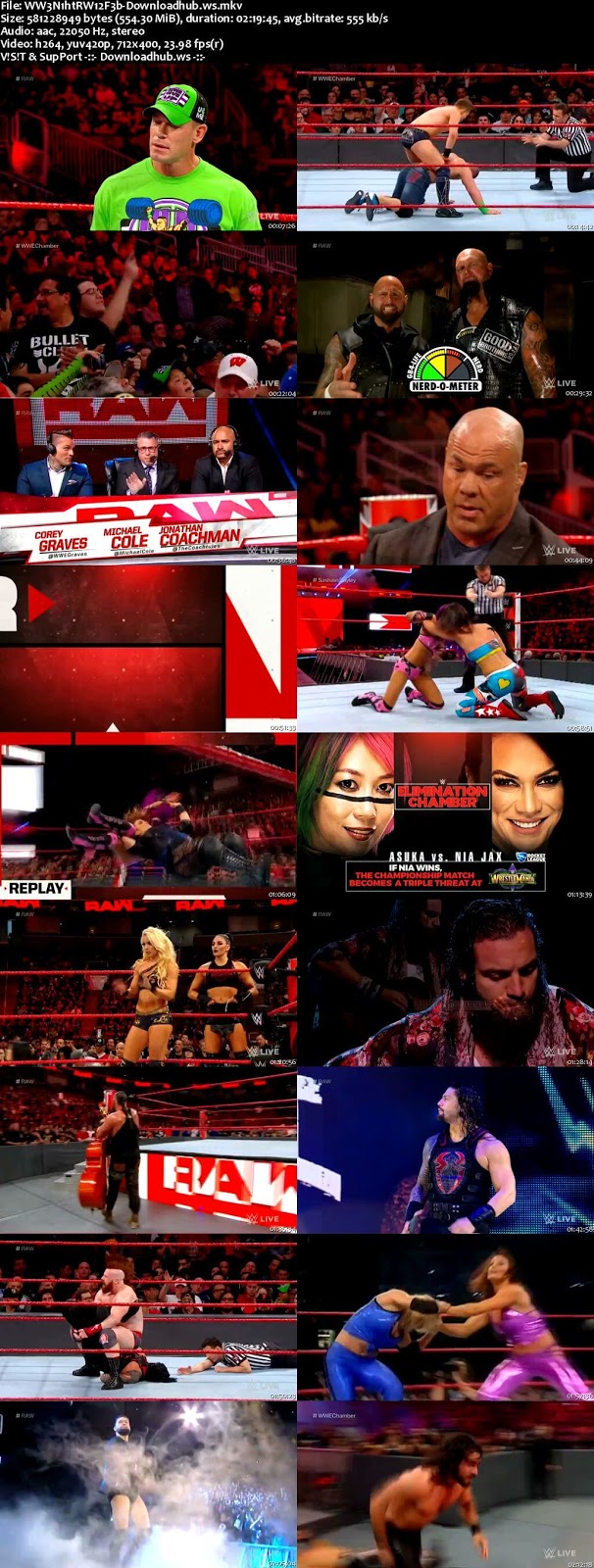 WWE Monday Night Raw 12 February 2018 480p HDTV Download
