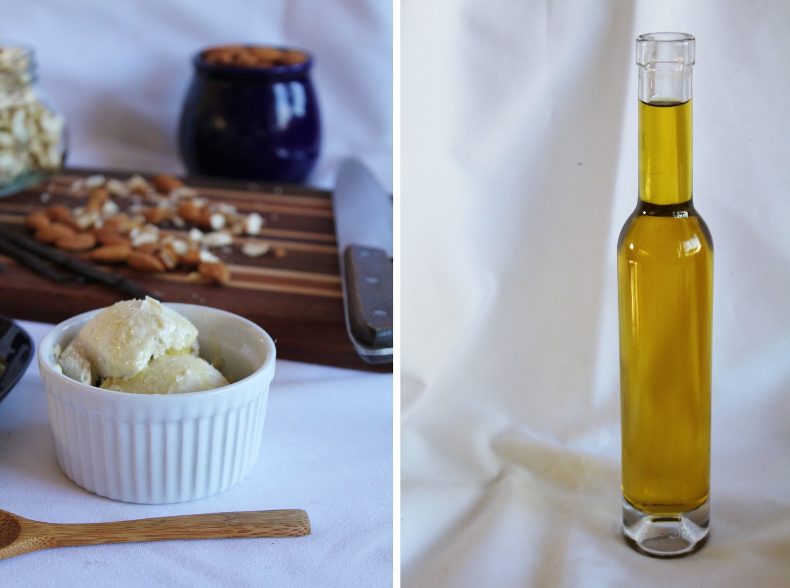 This Rawsome Vegan Life olive oil ice cream & vanilla coconut ice