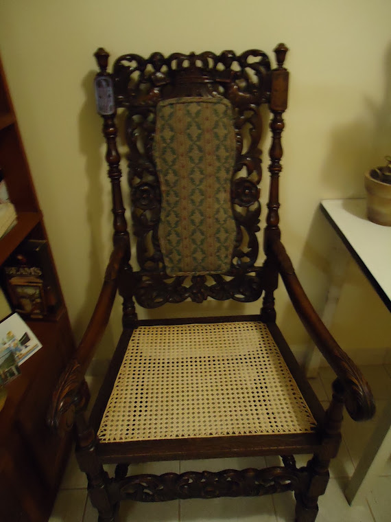 Chair I caned for an antique dealer