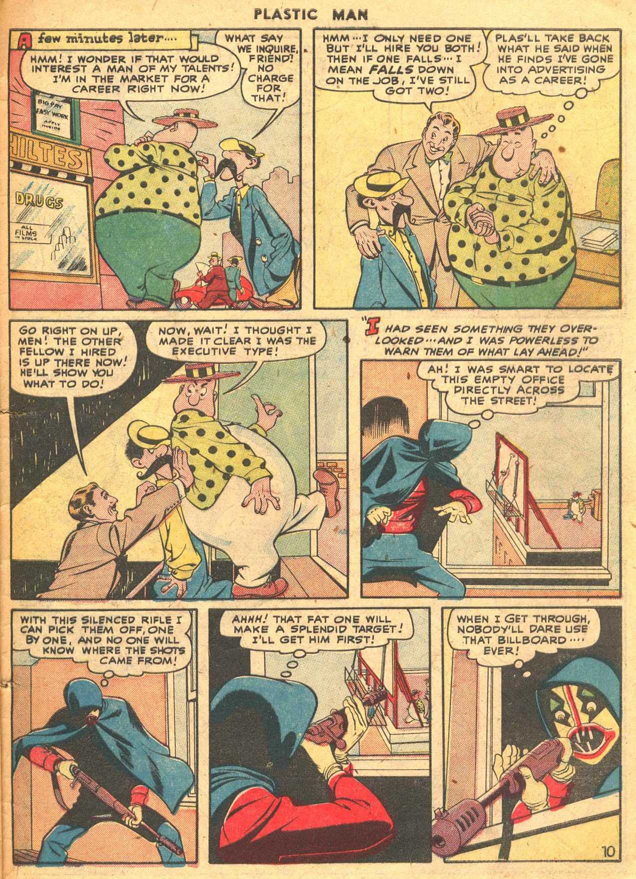 Read online Plastic Man (1943) comic -  Issue #7 - 45