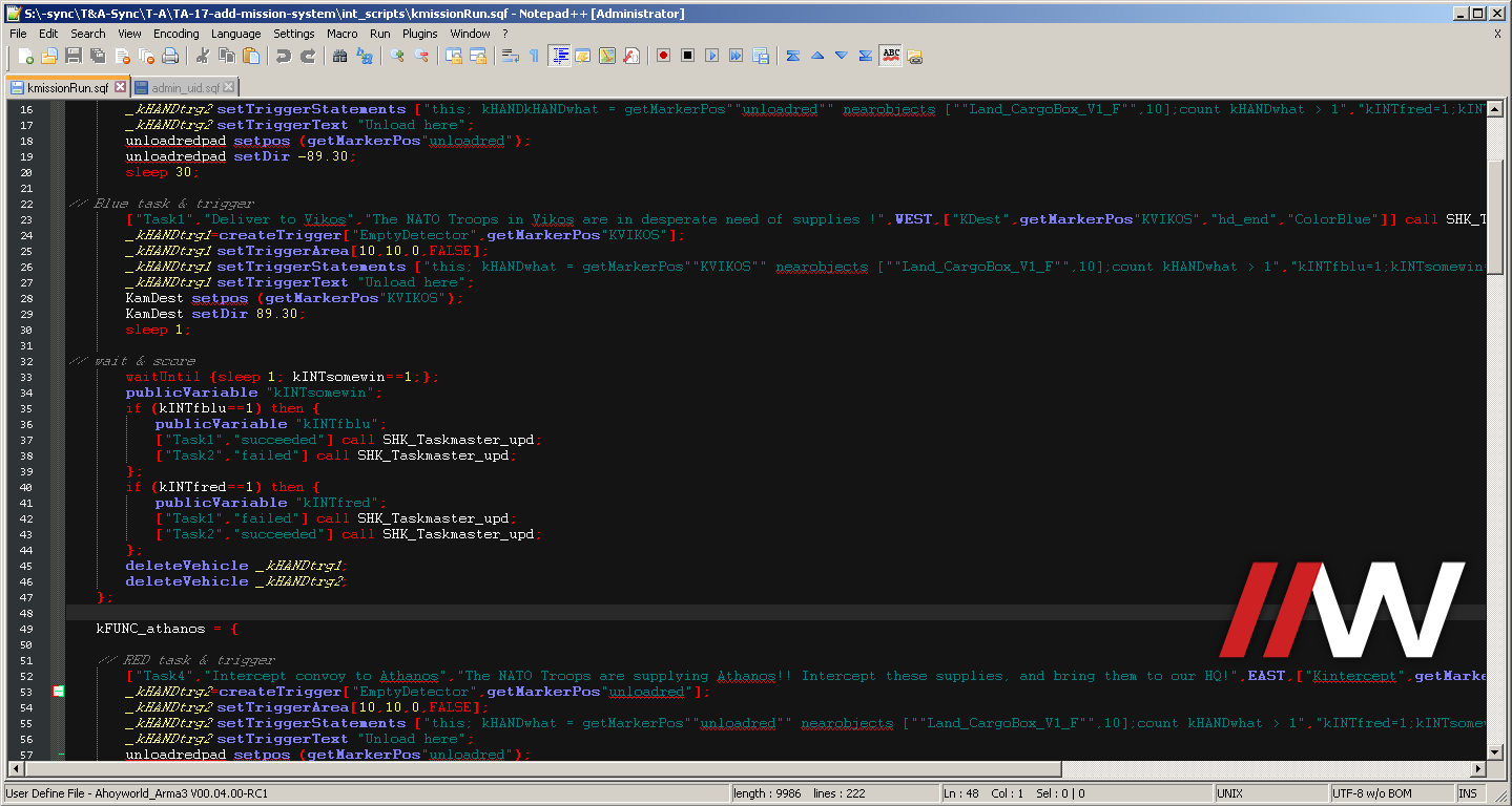 Notepad++ 用のシンタックス ハイライター AhoyWorld Arma Syntax Highlighter 弱者の日記