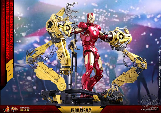 Hot Toys Iron Man 2 Mark IV with Suit-up Gantry Collectible Set