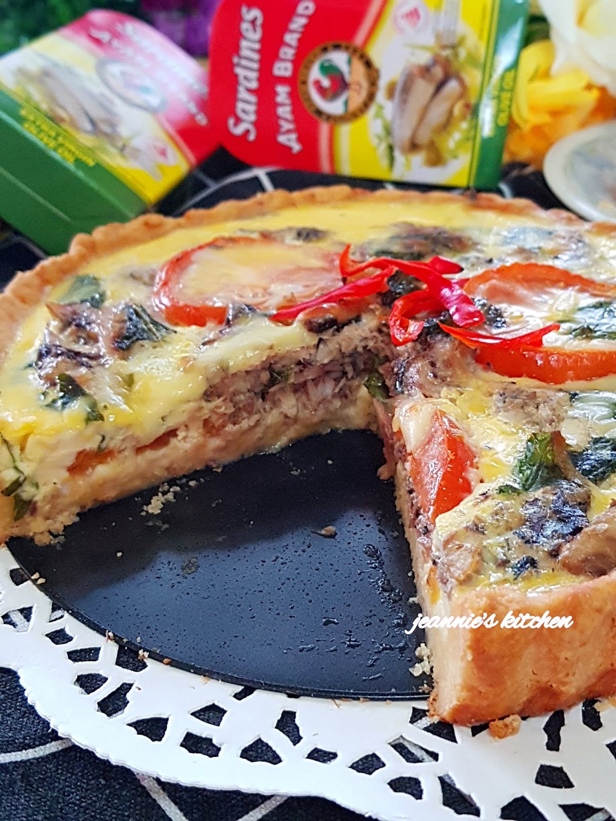 Jeannie62 Kitchen SARDINES TOMATOES QUICHE