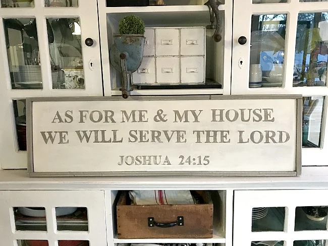 Rustic Farmhouse bible verse sign