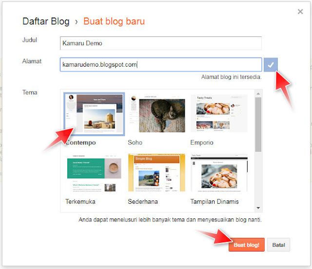 Cara Membuat Blog di Blogger.com Panduan Pemula: Cara Membuat Blog di Blogger.com