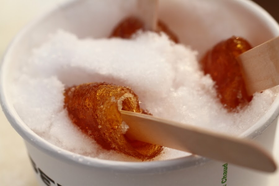 Just People Festival du Voyageur Frozen Maple Syrup Taffy The Sugar