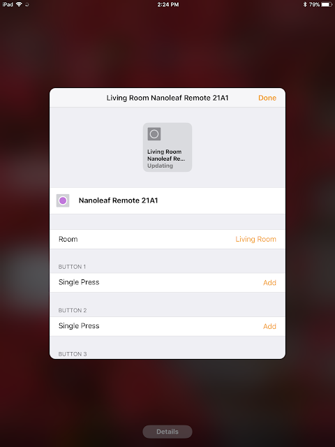 MacBook One 調效手冊: Apple HomeKit 開關 - Nanoleaf Remote 智控寶 奇光板 遙控器