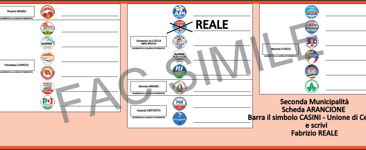 Laboratorionapoletano Com Elezioni A Napoli Come Si Vota E I Fac Simile Delle Schede Elettorali