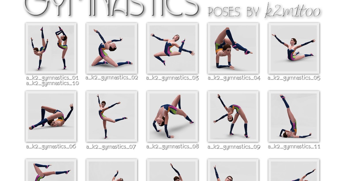 Gymnastics & Athletics Poses Positions Icons. Vector illustration cartoon  Stock Vector Image & Art - Alamy