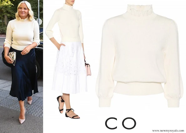 Crown Princess Mette-Marit wore CO Essential wool sweater