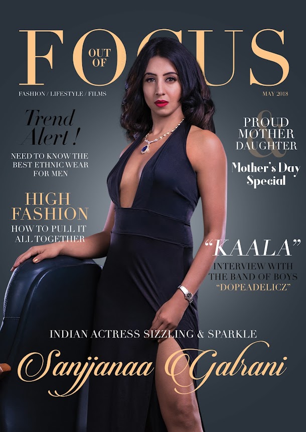Sanjjanaa Galrani stills in Out of Focus magazine