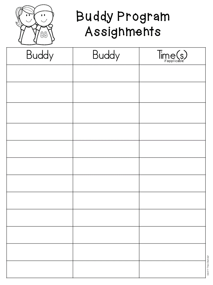 The Bender Bunch Set Up a Buddy Program at Your School