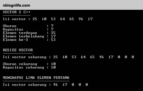 Mengenal Vector Pada C Nblognlife