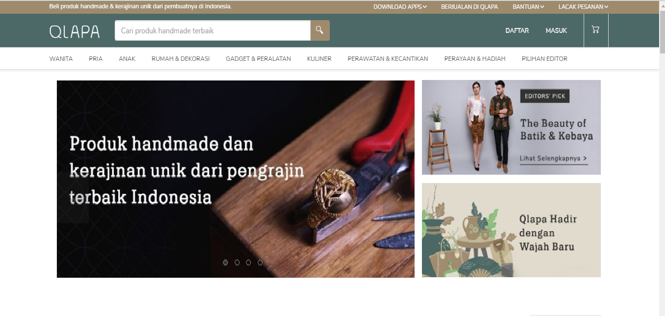 Qlapa Rumahnya Produk Handmade Indonesia 