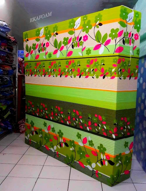 Kasur inoac bunga sakura ijo Kasur inoac motif bunga sakura ijo
