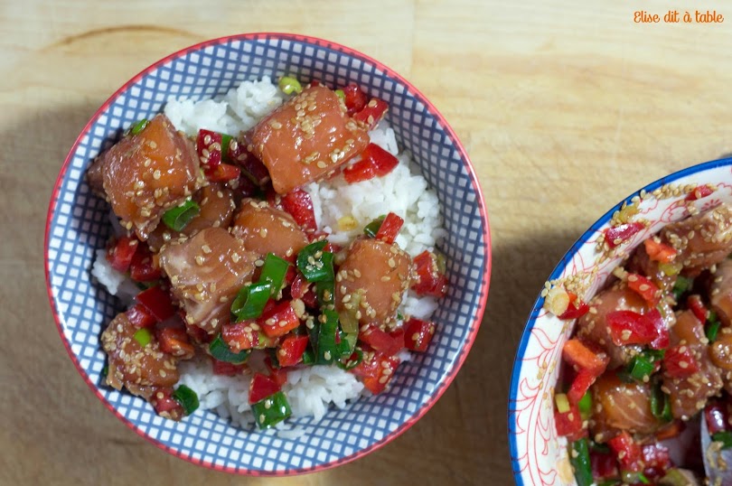 recette Poké bowl saumon