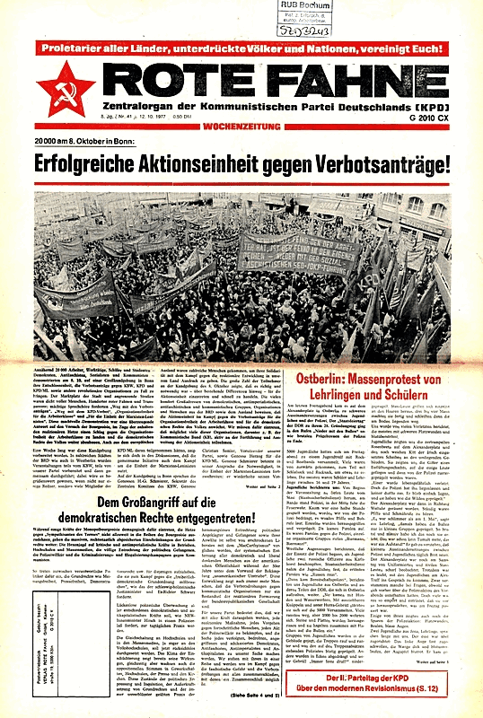 O S T E N D F A X P O S T Das Rote Jahrzehnt