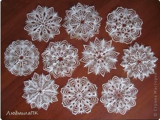 снежинки из бумаги. вырезать снежинки из салфеток и цветной бумаги. красивые снежинки из бумаги. кор парча ясаш. кор парча ясаш.