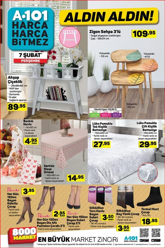 7 Subat 2019 A101 Aktuel Urunler Katalogu