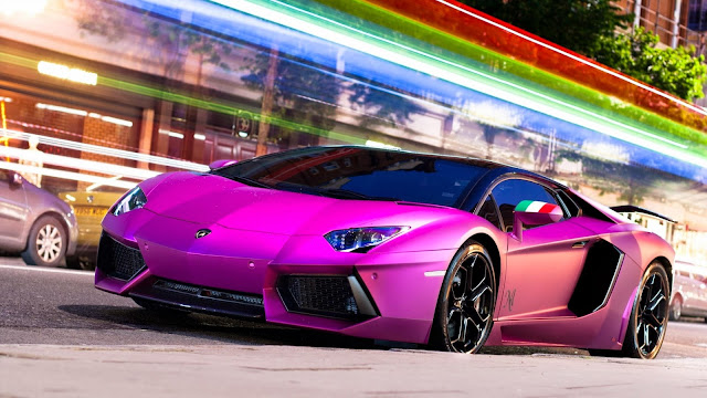 1685-Pink Lamborghini Car HD Wallpaperz