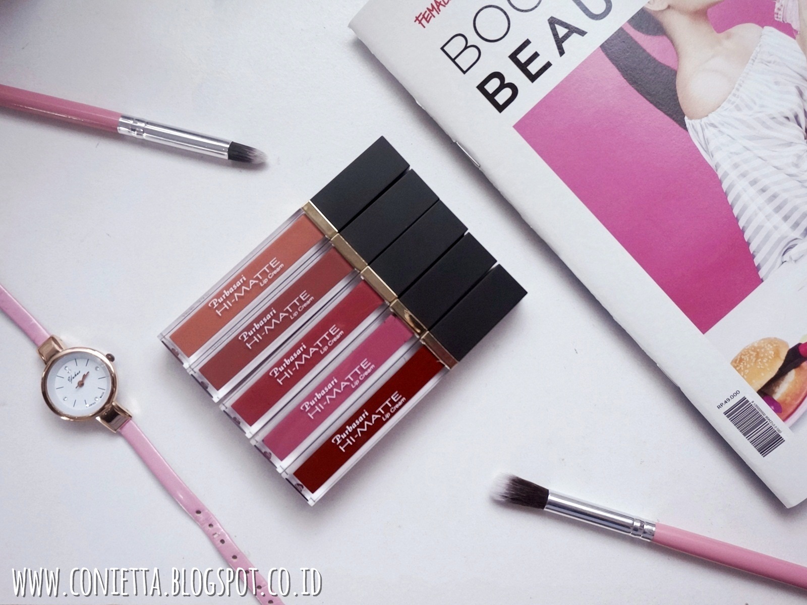 Review : Purbasari Hi-Matte Lip Cream - Conietta Cimund