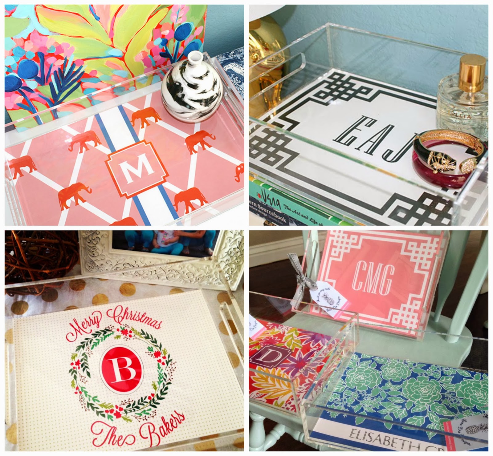 Custom Lucite Tray {Giveaway} Carolina Charm