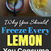 method of freezing with every consumption of lemons