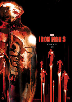 Marvel's Iron Man 3 IMAX Midnight Screening One Sheet Movie Poster by Jock