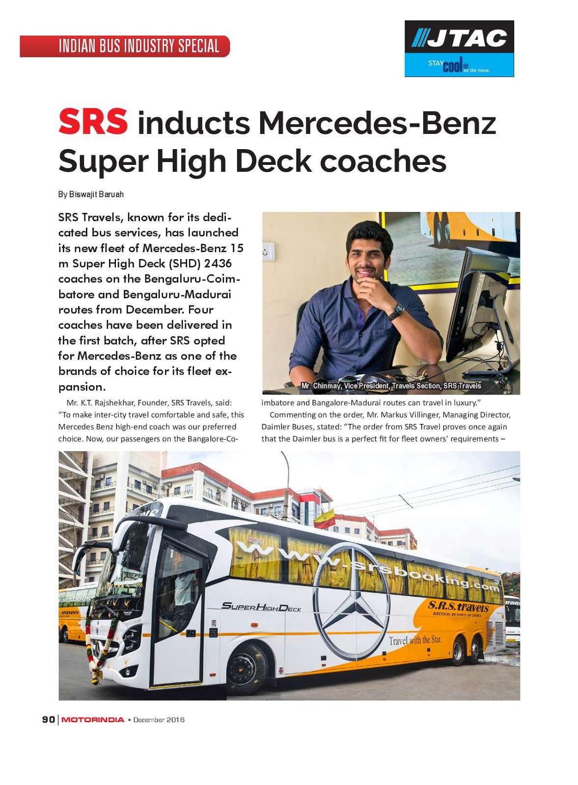 MOTOR INDIA ARTICLE 8 : SRS TRAVELS